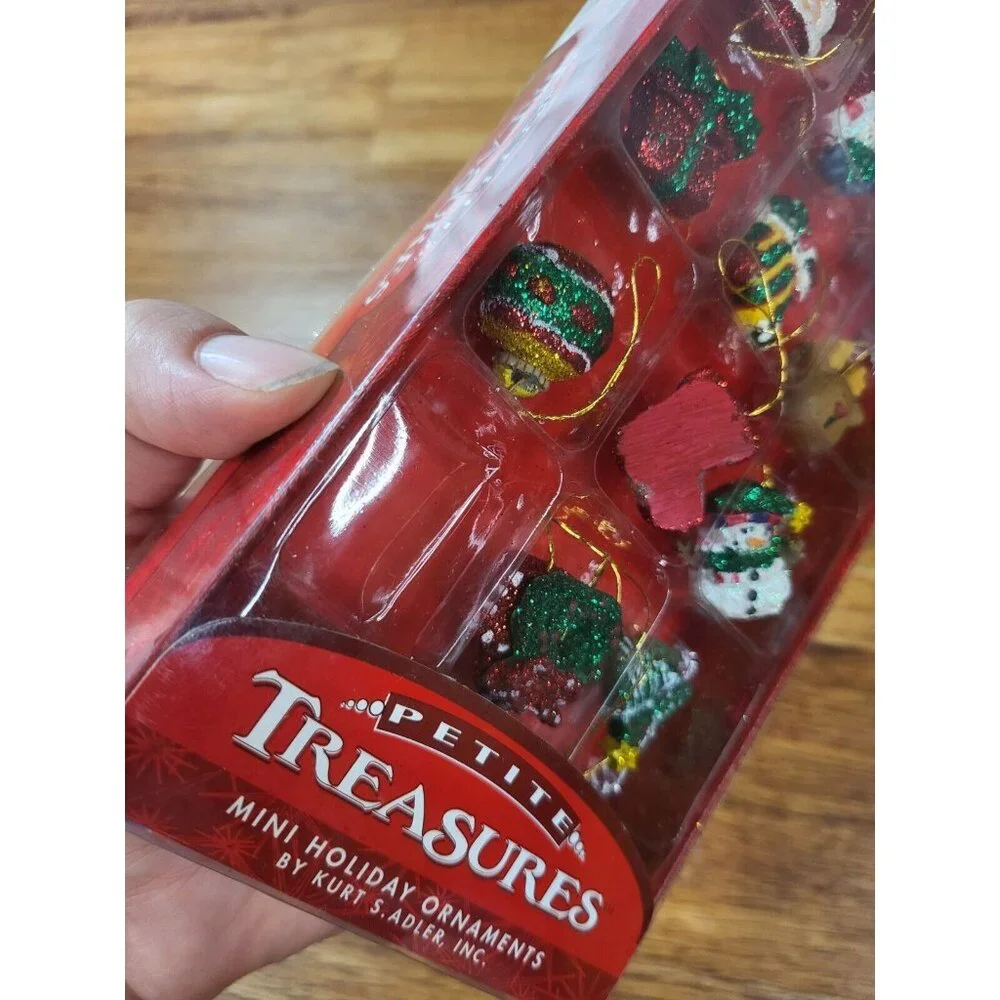 Kurt S Adler 12 Petite Treasures Ornaments Christmas Tree‎ Ornament Mini Small